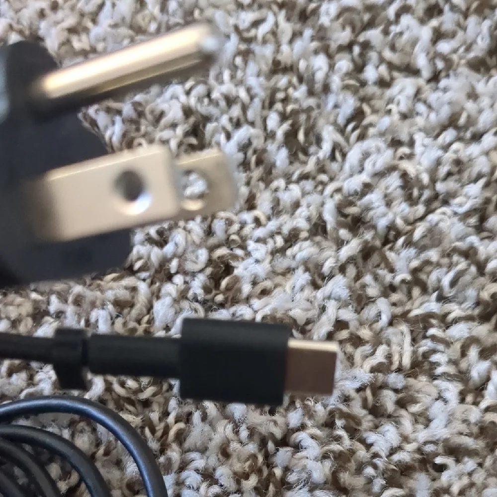 Dell Black Power Adapter with Attached Cable